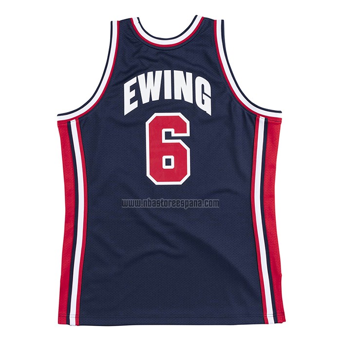 Camiseta USA 1992 Patrick Ewing NO 6 Negro
